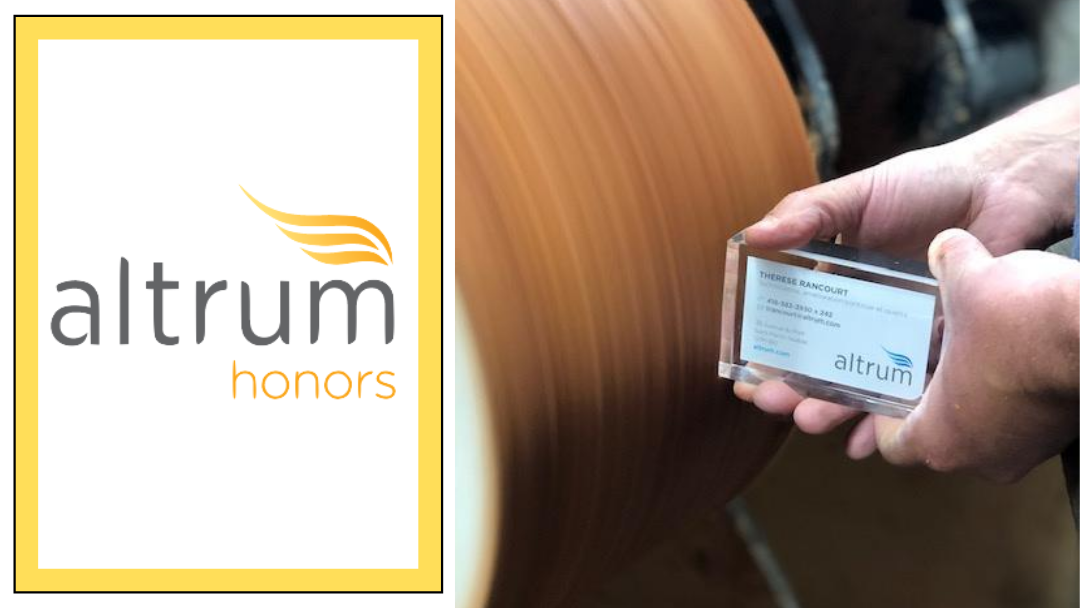 Altrum Honors Acrylic Trophy BCE