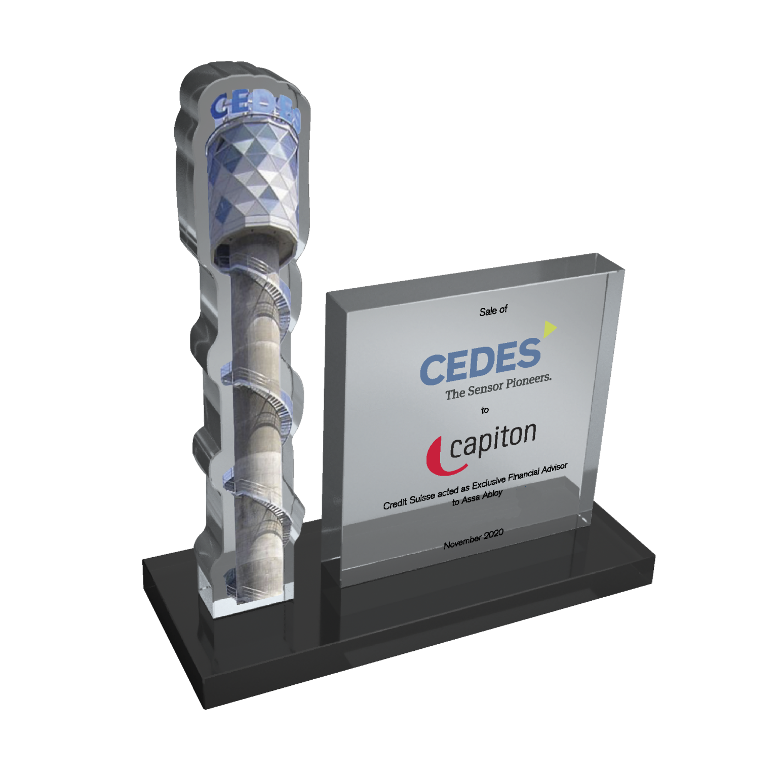 Elegant Cedes Crystal Deal Toy Symbol of Achievement