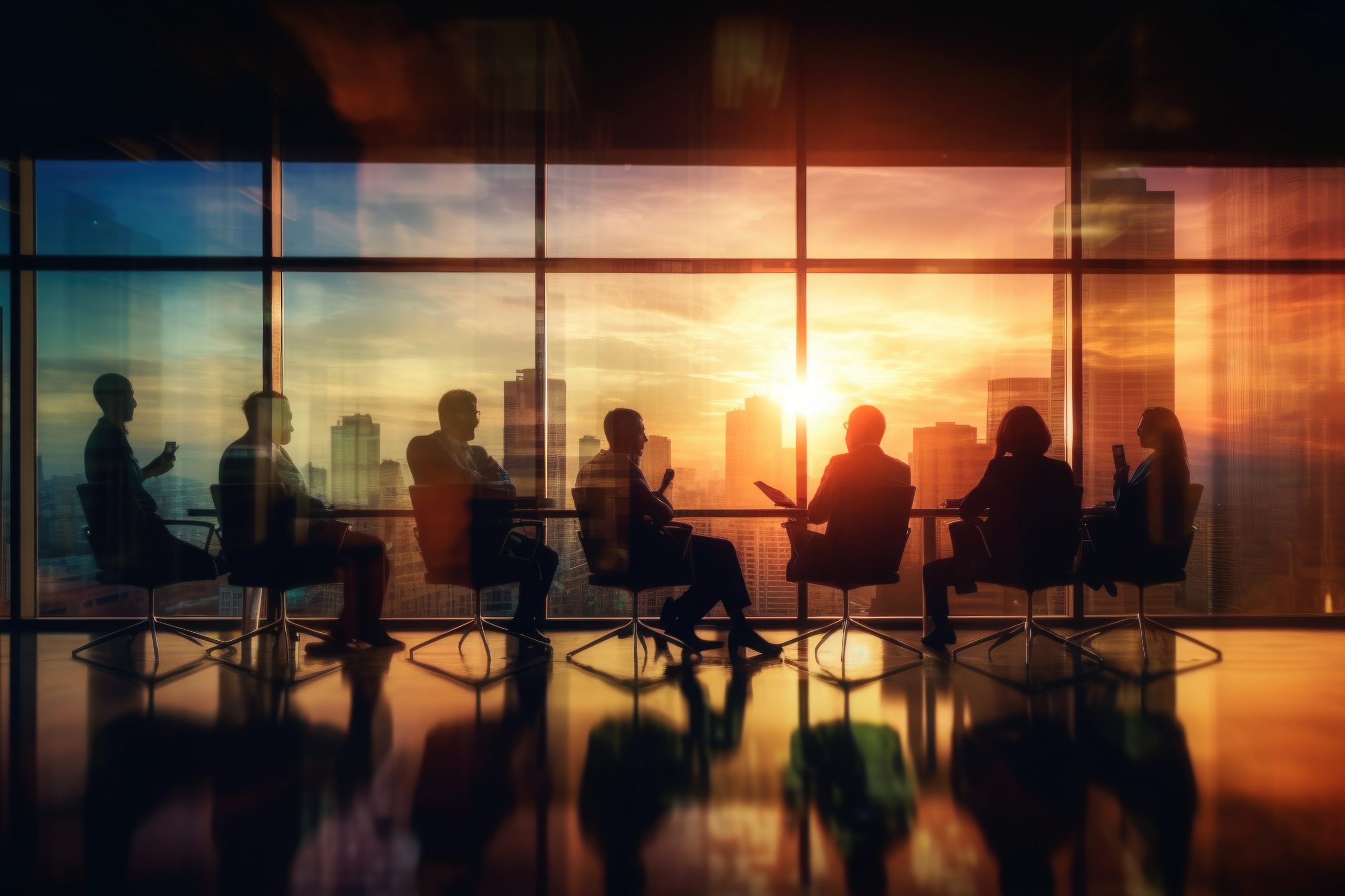 Business people meeting in conference room.