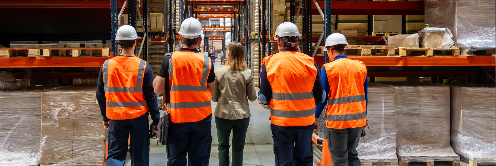 Team in a distribution centre