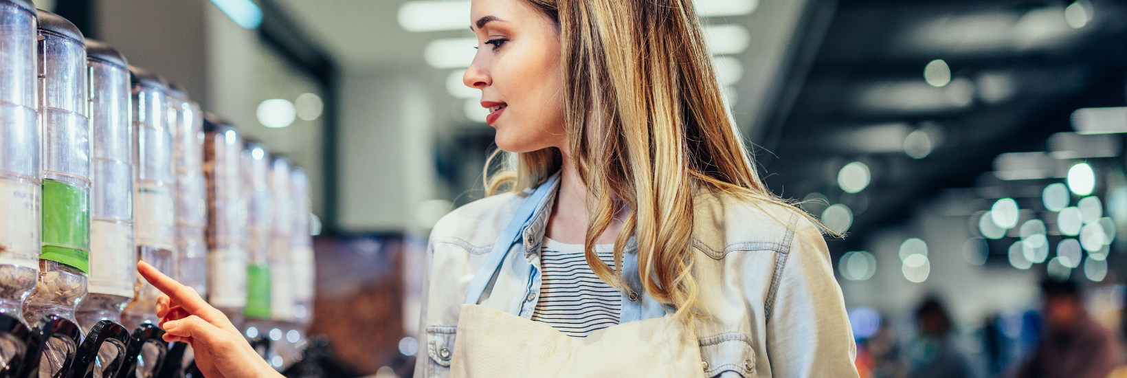 Employee working in retail
