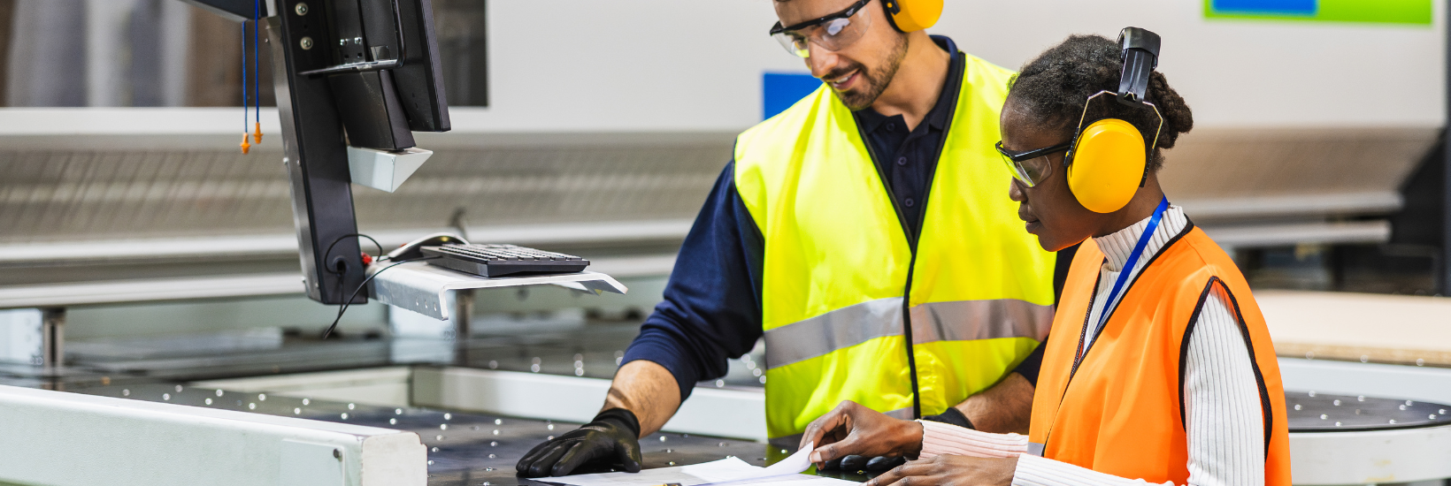 Employees working in the manufacturing industry