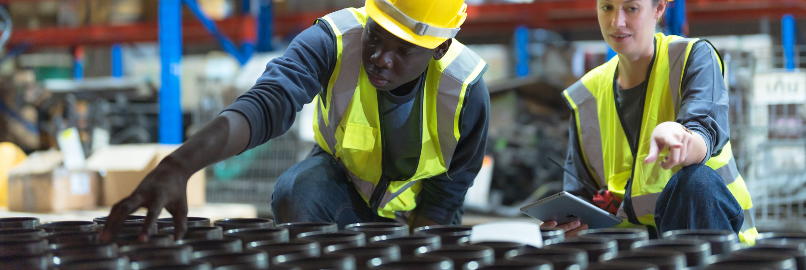 Employees working in a factory